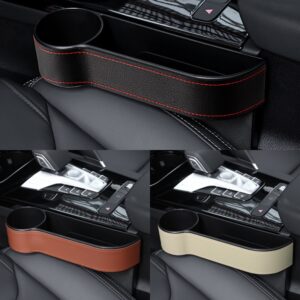 2 Sides PU Leather Auto Console with Cup Holder
